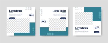 Eşsiz Modern Düzenlenebilir Sosyal Medya afişi şablonu. Herkes bu Kolay Tasarım Tanıtım web pankartını sosyal medya için kullanabilir. Modern zarif satışlar ve indirimli promosyonlar - Vektör.