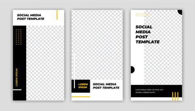 Eşsiz Modern Düzenlenebilir Sosyal Medya afişi şablonu. Herkes bu Kolay Tasarım Tanıtım web pankartını sosyal medya için kullanabilir. Modern zarif satışlar ve indirimli promosyonlar - Vektör.