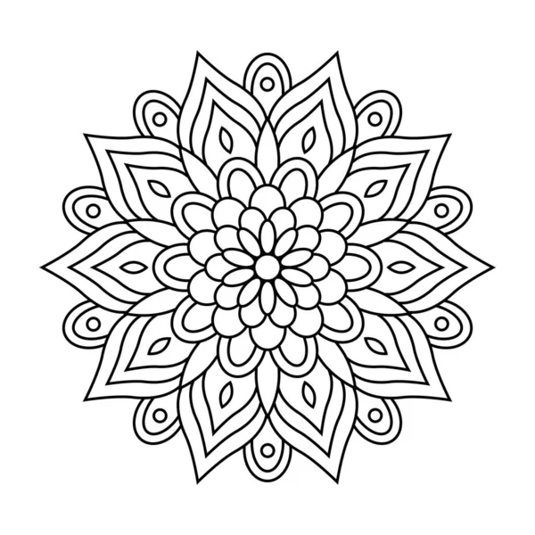 Okrągłe Wzory Tworzące Mandalę Dla Henny Mehndi Tatuaże Dekoracje Dekoracyjna — Wektor stockowy