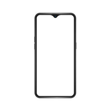 Gerçekçi akıllı telefon modelleme vektör çizimi. EPS 10