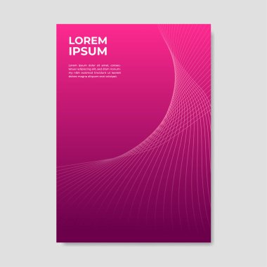 Dalgalı yarım ton çizgi elementleri olan rengarenk soyut çember arka planı. Vektör illüstrasyonu.