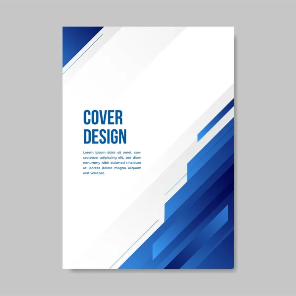 Folheto Capa Livro Design Diagonal Estilo Geométrico Ilustração Vetorial — Vetor de Stock