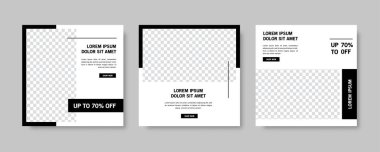 Eşsiz Modern Düzenlenebilir Sosyal Medya afişi şablonu. Herkes bu Kolay Tasarım Tanıtım web pankartını sosyal medya için kullanabilir. Modern zarif satışlar ve indirimli promosyonlar - Vektör.