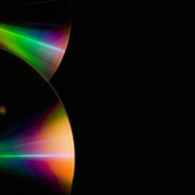 Siyah arkaplanda küçük diskler