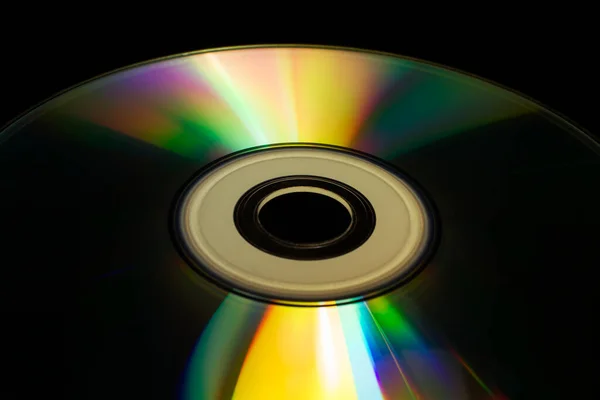 compact-disc on a black background