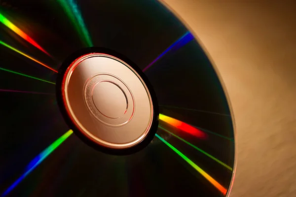 Compact Disc Auf Einer Holzoberfläche — Stockfoto