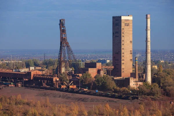 Uma Mina Minério Ferro Época Outono Vista Geral Área Mina — Fotografia de Stock