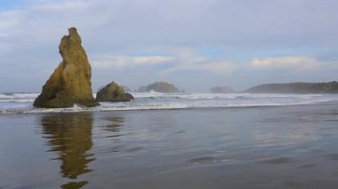 Pasifik kıyısında sörf