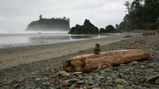 Ruby beach timelapse — Stock Footage Ruby beach timelapse Video Clip