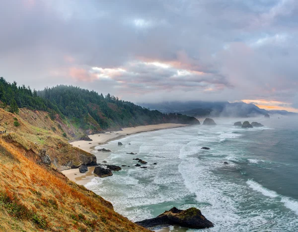 Sunrise at park Ecola State Park — Stock Photo, Image