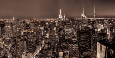 Gece, New York'un Manhattan