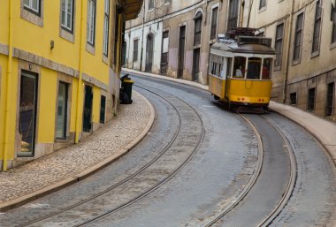 Yellowl tramvay Lizbon