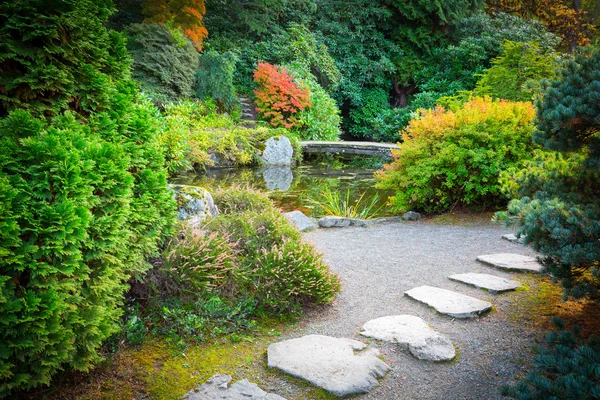 Jardin japonais en automne — Photo