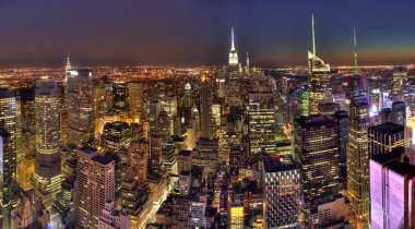 New York'ta gece görünümü