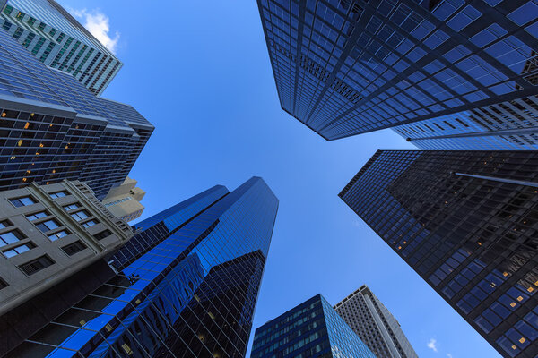 Skyscrapers office buildings