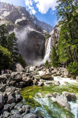 Yosemite waterfall clipart