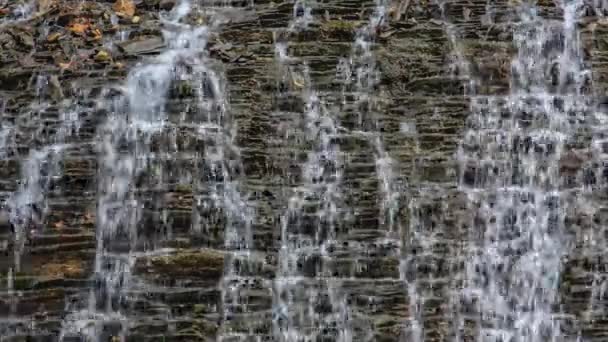 Cascata del canyon di Maligne — Video Stock