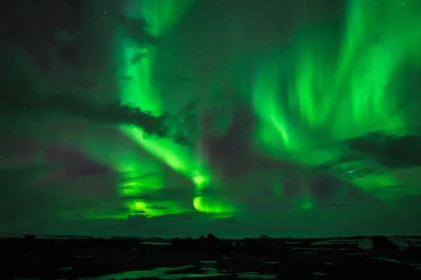 Kuzey ışıkları — Stok fotoğraf
