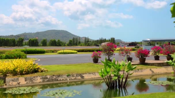 Samui airport runaway — Stockvideo