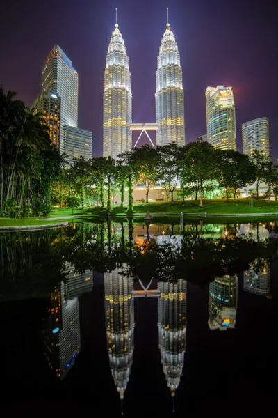 Kuala Lumpur 'daki Petronas Kuleleri — Stok fotoğraf