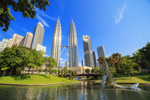 Torri Petronas a Kuala Lumpur — Foto Stock