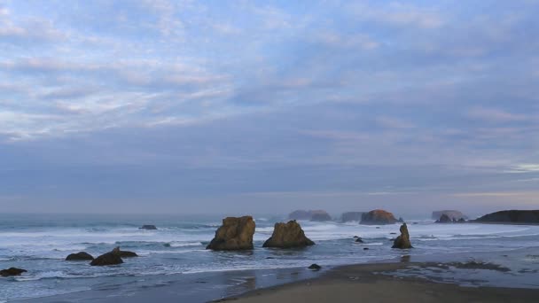 Surf on the Pacific Coast — Stock Video