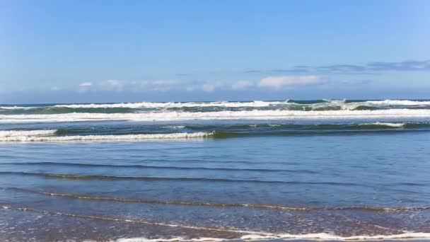 Vågor på Stillahavskusten — Stockvideo