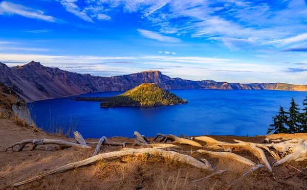 Cratere vista lago — Foto Stock