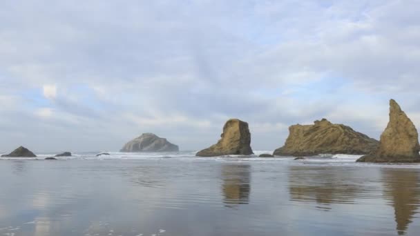俄勒冈州太平洋海岸游戏中时光倒流 — 图库视频影像