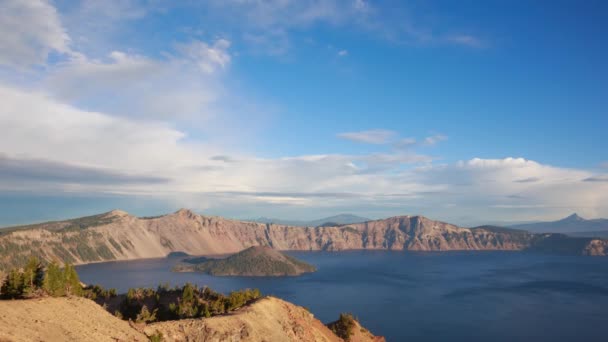 Cratera lago timelapse — Vídeo de Stock