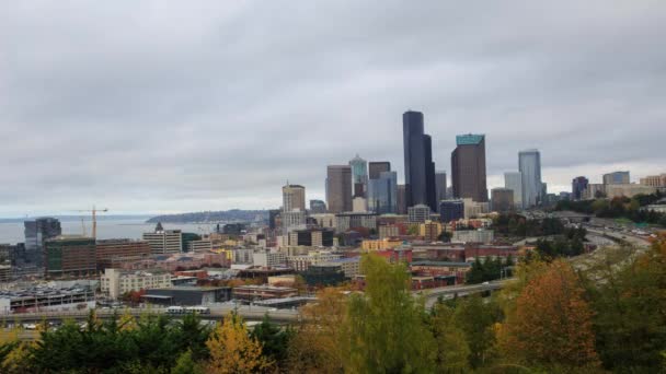 Seattle downtomn timelapse — Vídeo de stock