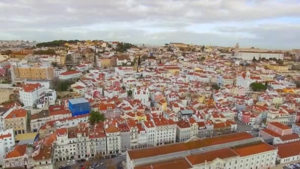 Aerial view of Lisbon — Stock Video