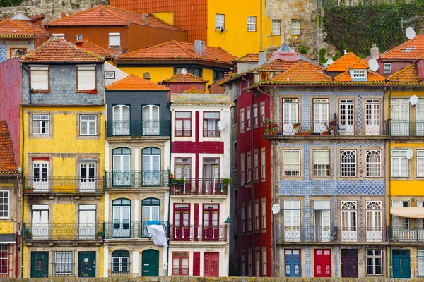 Ribeira, starego miasta w Porto, Portugalia — Zdjęcie stockowe