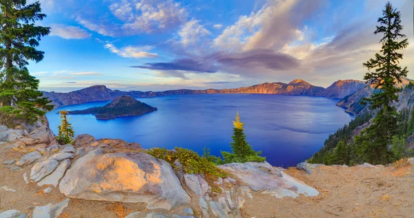 Crater lake view — Stock fotografie