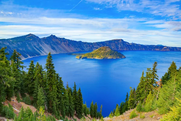 Blick auf den Kratersee — Stockfoto