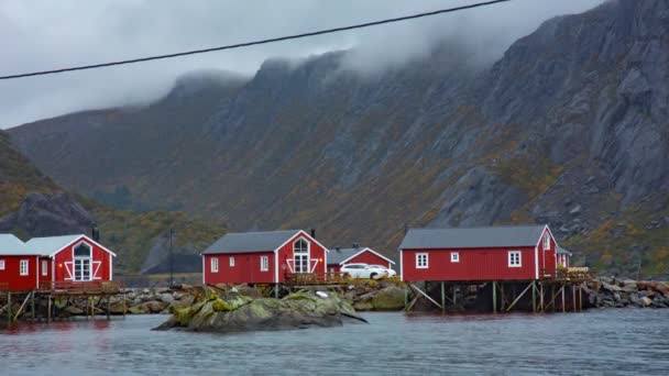 Village de pêcheurs dans les îles Lofoten, Norvège 