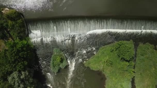 Flight through a natural river bed — Stock Video