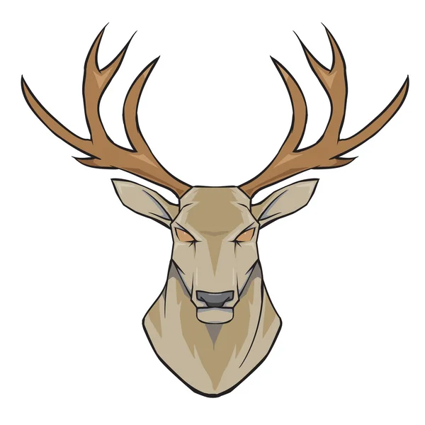 Stag head — Stock Vector