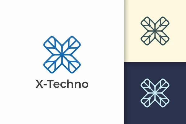 Modern Letter Logo Technology Company — Stock Vector