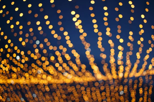 Abstract Wazige Achtergrond Lichte Bokeh Nachts Feest Winter — Stockfoto