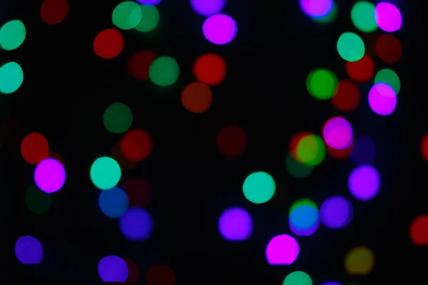 冬の夜のパーティーで抽象的な光のボケ クリスマスのぼやけた光 Bokeh Background — ストック写真