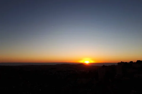 Amanecer Sobre Belén Ciudad Que Nació Jesucristo — Foto de Stock