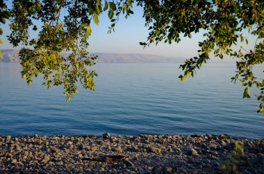 Kinneret Gölü manzarası - Celile Denizi