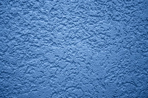 Rough Cement Wall House Toning Classic Blue Trend 2020 Plasterer — Stock Photo, Image