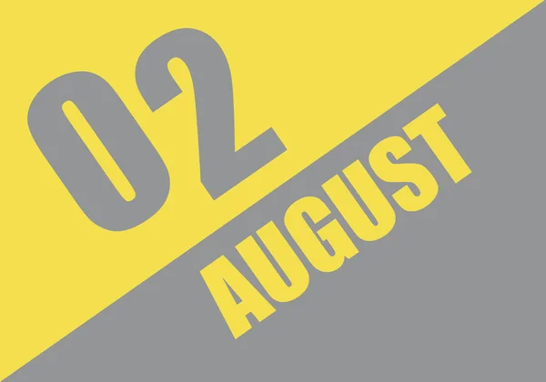 Kalender Trendiga Färger 2021 Augusti Bakgrund Och Bokstäver Ultimate Gray — Stockfoto
