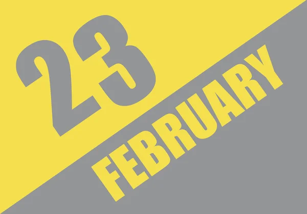 Kalender Trendfarben 2021 Februar Hintergrund Und Schriftzug Ultimate Gray Und — Stockfoto