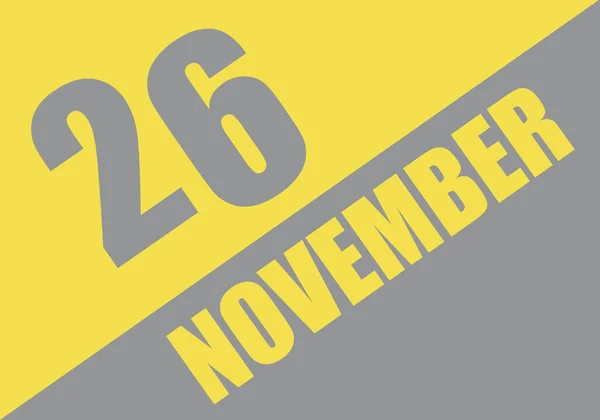 Kalenderblatt 2021 November Hintergrund Und Schriftzug Ultimate Gray Und Illuminating — Stockfoto