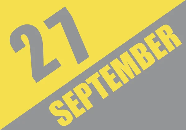 Calendario Colores Moda 2021 Septiembre Fondo Letras Ultimate Gray Iluminador — Foto de Stock