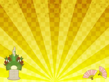 Japon tarzı arka plan / Yeni Yıl