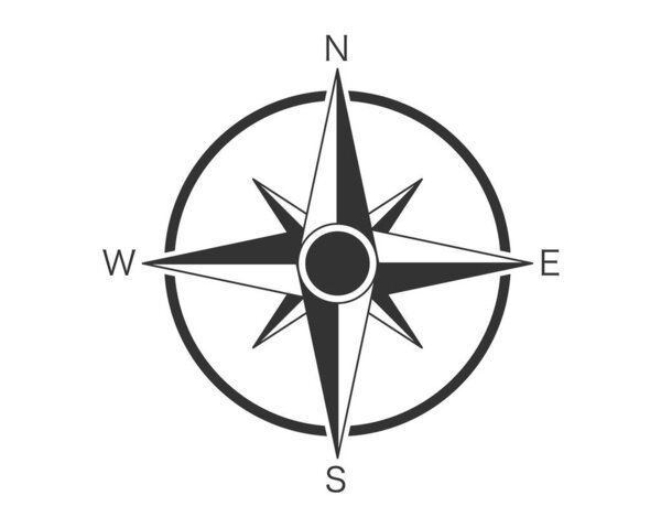 Compass icon illustration material / vector